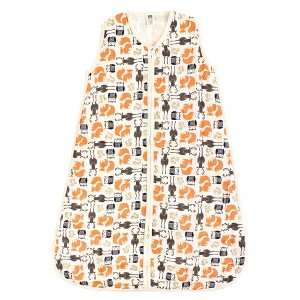 Hudson Baby Infant Boys Muslin Cotton Sleeveless Wearable Sleeping Bag, Sack, Blanket, Forest - 1 of 1