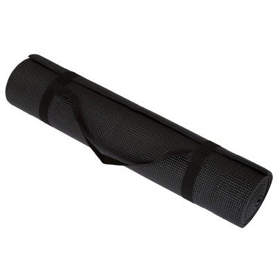 Leisure Sports Nonslip Double Comfort Foam Yoga Mat - Black