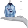 Old World Christmas Blown Glass Ornament for Christmas Tree, Tennessee Titans Hoodie - 3 of 3