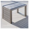 Cape Coral 3pc Mesh Patio Chaise Lounge Set with Aluminum Side Table - Gray - Christopher Knight Home: UV & Weather-Resistant Outdoor Seating - 3 of 4