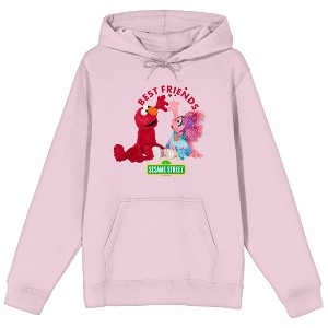 Sesame Street Best Friends Elmo and Abby Cadabby Adult Pink Hoodie - 1 of 2