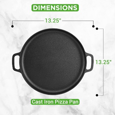 NutriChef Cast Iron Pizza Pan - Thumbnail 5
