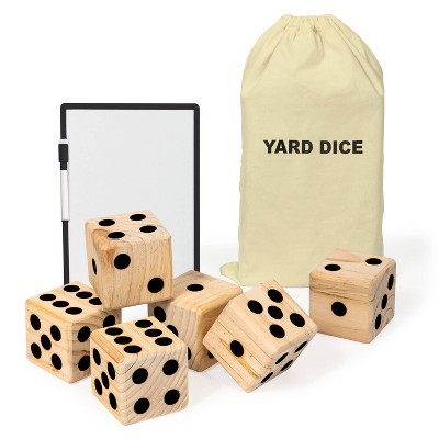 Beyond Outdoors Wooden Yard Dice Lawn Bowling Set