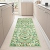 Insect Botanical Washable Rugs for Living Room Non Slip Low Pile Modern Floral Printed Accent Rug Stain Resistant Indoor Carpet - 2 of 4