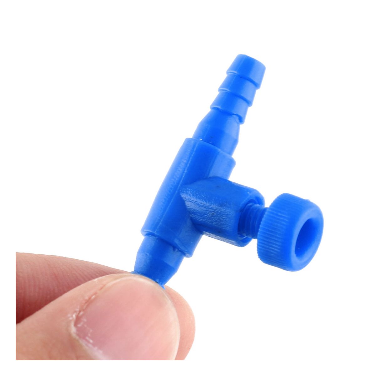 Unique Bargains Plastic Fish Tank Aquarium One Way Air Valve Connector Blue 20 Pcs - thumbnail 3