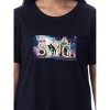 Sing (Franchise) Womens' Movie Film Character Nightgown Sleep Pajama Shirt Black - image 2 of 3