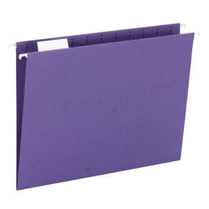 Smead Hanging File Folder with Tab, 1/5-Cut Adjustable Tab, Letter Size, 25 per Box - 1 of 4