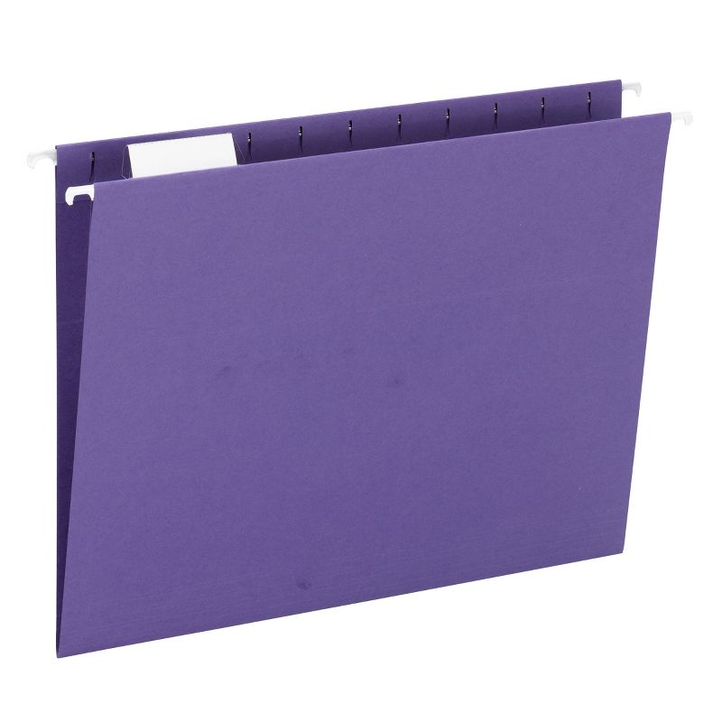 Smead Hanging File Folder with Tab, 1/5-Cut Adjustable Tab, Letter Size, 25 per Box, 1 of 8