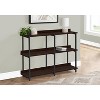 Monarch Specialties Accent Table Console Entryway Narrow Sofa Living Room Bedroom Brown Laminate Black Metal Contemporary Modern - 2 of 4