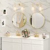 Apmir  Round High Quality Aluminum Alloy Framed French Cleat Mounted Wall Decor Bathroom Vanity Mirror - 3 of 4
