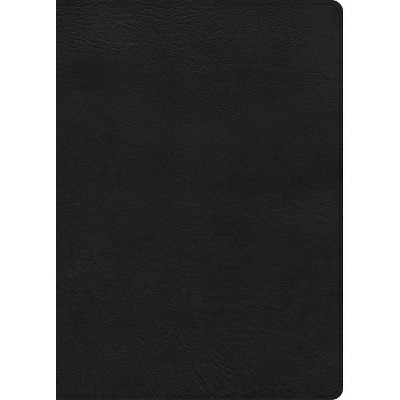 CSB Study Bible, Large Print, Digital Study Edition, Black Leathertouch - by  Csb Bibles by Holman (Leather Bound)