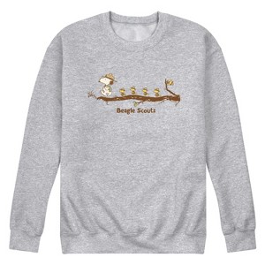 Men's - Peanuts - Beagle Scouts Graphic Fleece Sweatshirt - 1 of 4