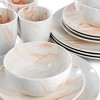 Elama Fine Marble 16 Piece Porcelain Dinnerware Set - 4 of 4
