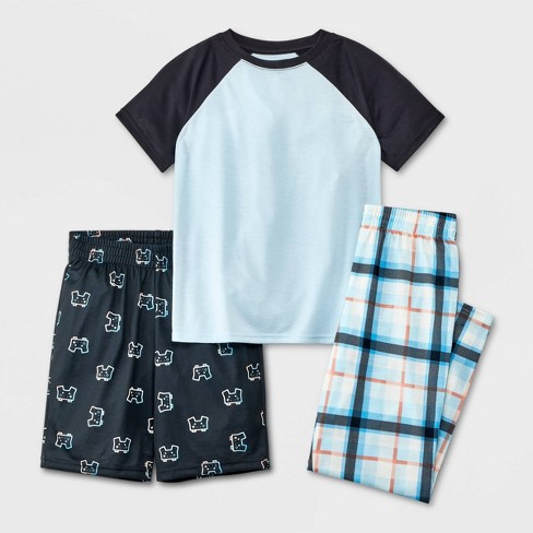 Boys' 3pc Short Sleeve Pajama Set - Cat & Jack™ Blue Xs : Target