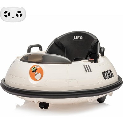 12V Ride-On Bumper Car for Toddlers, Electric Kids Car with Remote Control, Safety Belt, Music, Flashing Lights, 360¡ã Spin