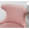Kumasinova Velvet Modern Accent Chair,Comfy Reading Chair with Nailhead Trim,Single Sofa Chair with Gold Metal Legs,Accent Chairs for Living Room - 3 of 4