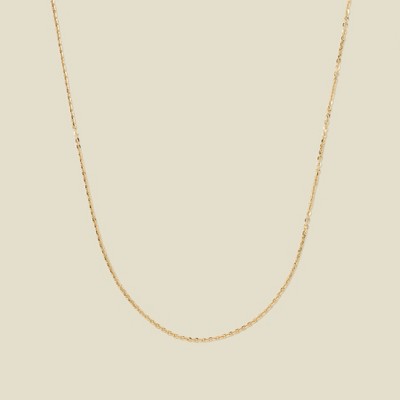 Made By Mary | 14k Adjustable Flat Cable Chain