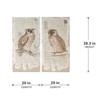 VisioGear Set of 2 Lilith Owl Prints with Distressed Look, Rectangle Animal Hanging Wall Art, Multicolored, 39.5"*20"*1.5" - 3 of 4
