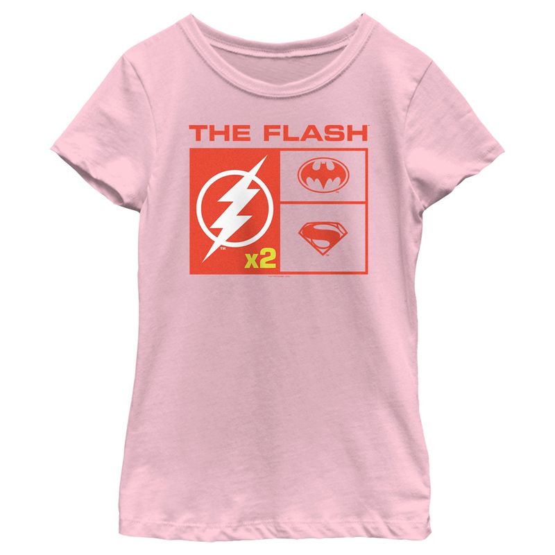 Girl's The Flash Team Icons T-Shirt, 1 of 5