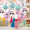 Big Dot of Happiness Two Cool - Girl - Pastel 2nd Birthday Party Hanging Decor - Party Decoration Swirls - Set of 40 - 2 of 4