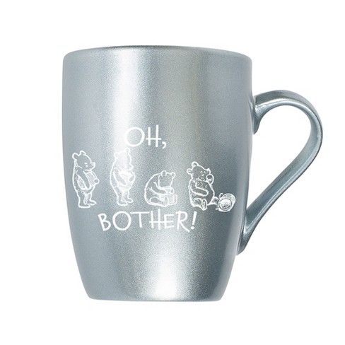 Elanze Designs Oh, Bother! Pooh Frosted Blue 10 ounce New Bone China Coffee Cup Mug - image 1 of 4