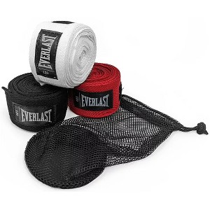 Everlast Core 120" Boxing and MMA Handwraps 3-Pack - Black/White/Red - 1 of 1