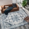 Machine Washable Area Rug Non Slip Non Shedding Rug Boho Vintage Low Pile Carpet Foldable Stain Resistant Rugs for Bedroom Living Room Guest Room - 4 of 4
