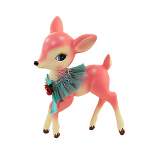 Christmas 9.0" Retro Pink Reindeer Vintage Inspired Doe 1950 Mcm December Diamonds  -  Decorative Figurines