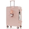 4 Piece Set Of Luggage,20/24/28Inch Hard Shell Spinner Wheel Luggage Sets And A Bag,Luggage With Cup Holder And USB Port And TSA Lock-Cuddlewood - 3 of 4