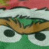 Sesame Street Oscar The Grouch Ugly Christmas Blanket 50"x60" Woven Tapestry - 4 of 4