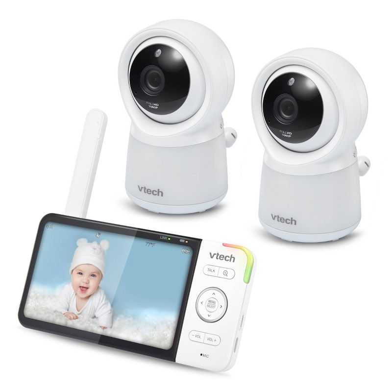 VTech Video Monitor with 2 fixed 5&#34; Smart Full HD Camera RM5754-2, 6 of 12