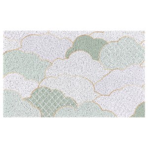 Unique Bargains Cloud Pattern Outdoor and Indoor Non-Slip Durable Entrance Doormat - 1 of 4