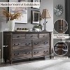 Farmhouse 7 Drawers Dresser for Bedroom with 4 Solid Wood Feet & Column Decor & Metal Slide, Storage Dressers for Bedroom - 3 of 4