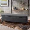 CAVINAS Rectangle PU Leather Storage Ottoman Bench,Upholstered Storage Ottoman,Storage Bench for Living Room,Bedroom - 4 of 4