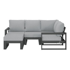 WestinTrends Montara 5-piece Outdoor Sectional Modular Patio Furniture Sofa Set - 1 of 4