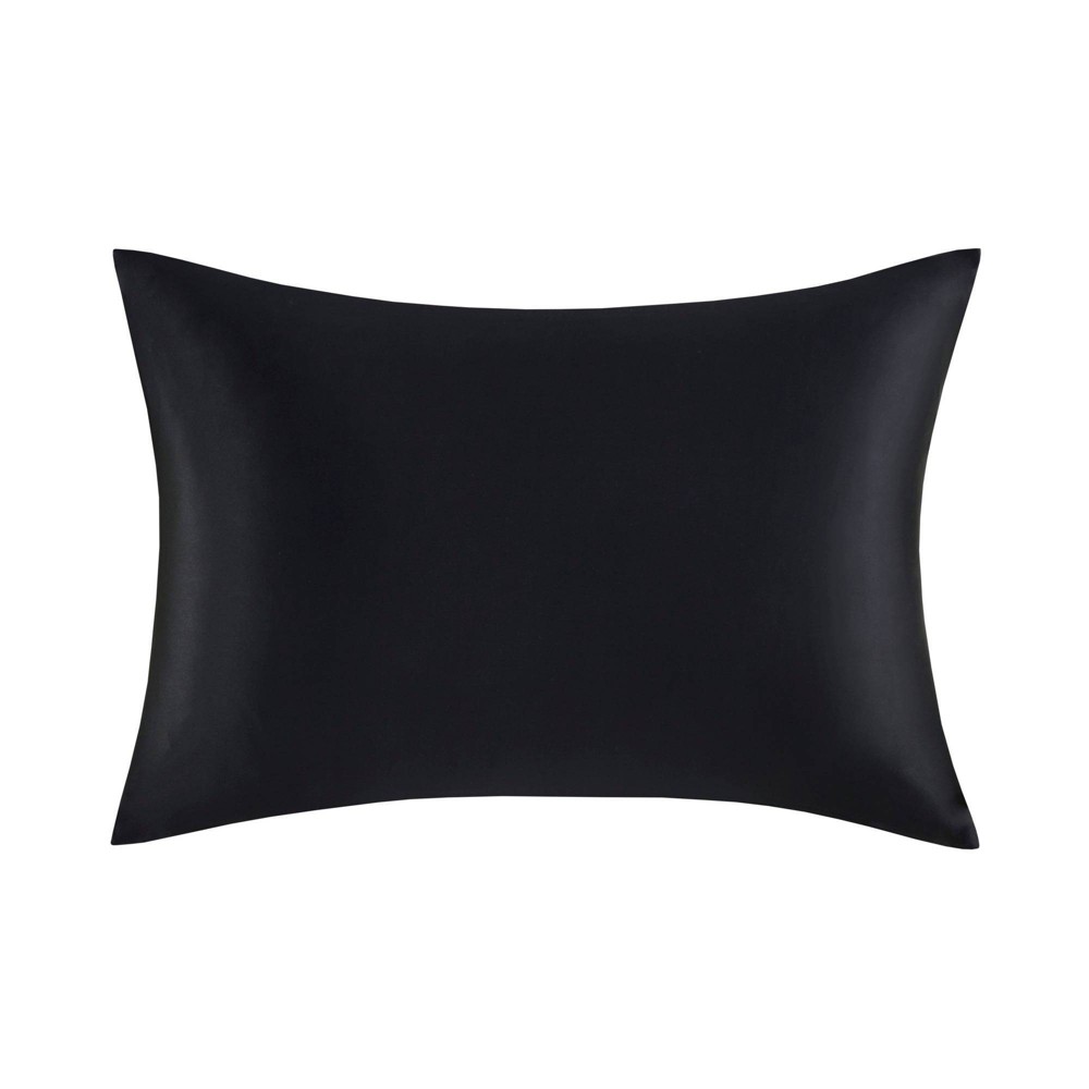 Photos - Bed Linen Queen Mulberry 100 Silk Pillowcase Black