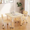 Kids Table and 2 Chairs Set, Height Adjustable Toddler Table and Chair Set - 3 of 4