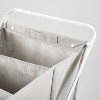 Folding X-Frame Hamper Matte White - Brightroom™ - image 3 of 3