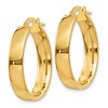 Black Bow Jewelry 4.75mm x 23mm Polished 14k Yellow Gold Round Hoop Earrings - 2 of 4