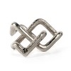 HomeRoots 7" Silver Aluminum Geometric Knot Tabletop Sculpture - 4 of 4