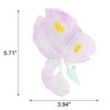 Unique Bargains Flowers Pattern Hair Clip 5.71"x3.94" Light Purple 1 Pc - 4 of 4