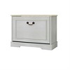 NicBex 23.6"/41.3" Storage Ottoman Bench with Adjustable Shelves,Space-Saving Flip-Top Shoe Cabinet,Storage Bench for Bedroom&Entryway,Antique White - 2 of 4