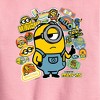 Boys' - Despicable Me Minions - Minion & Banana Stickers Graphic Long Sleeve Fleece Sweatshirt - 2 of 3
