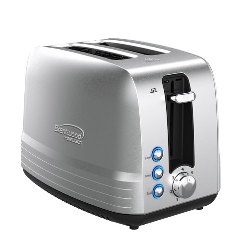 Brentwood Cool-Touch 2-Slice Retro Toaster with Extra-Wide Slots (Blue)