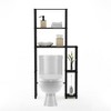 Furinno 3-Tier Over-The-Toilet Space Saver Rack Bathroom Shelf with 5 Shelves,Espresso/Black - 2 of 4