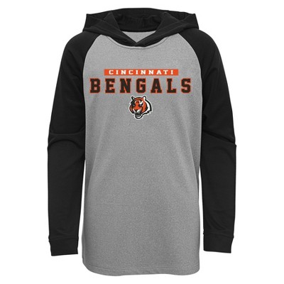 Nfl Cincinnati Bengals Boys' Long Sleeve Performance Hooded