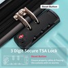 Infurnic Bag and Luggage Sets Hardshell  3 PCS with 360° Spinners Lightweight Suitcase, DurableTravel Suitcase, Blue, 28.5"*17.9"*11.6" - 3 of 4
