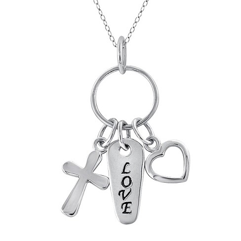 Women's Charm Pendant in Sterling Silver (18") - image 1 of 2