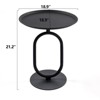 VYNXARIA Black 21.3''H Lantern-Style Coffee Table for Small Spaces - 3 of 4