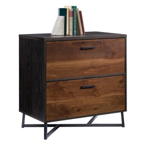 GDFStudio Harper Mid-Century Modern 2-Drawer File Cabinet with Metal Base - 1 of 4